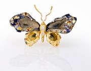 蝴蝶胸针 当代唯一媲美珠宝工艺