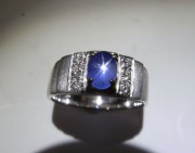 欣赏 | 一枚传奇般的蓝宝石星光戒指
