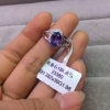 18K金钻石镶嵌天然坦桑石戒指便宜出了，微信：dnnlay