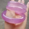 紫粉玉髓手镯 超美 430/件