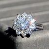 GIA认证 2克拉天然南非钻石戒指 VS1净度 D色 闪白耀眼 嘻嘻珠宝